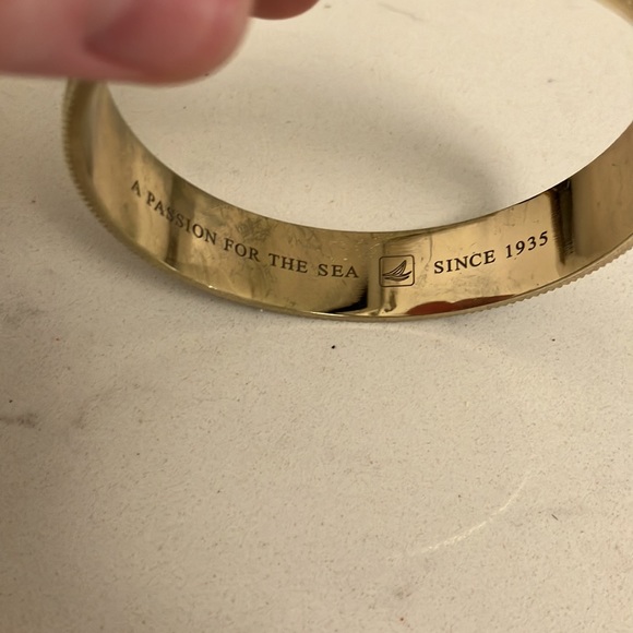 Sperry Navy & Gold Anchor Bangle - Picture 2 of 5